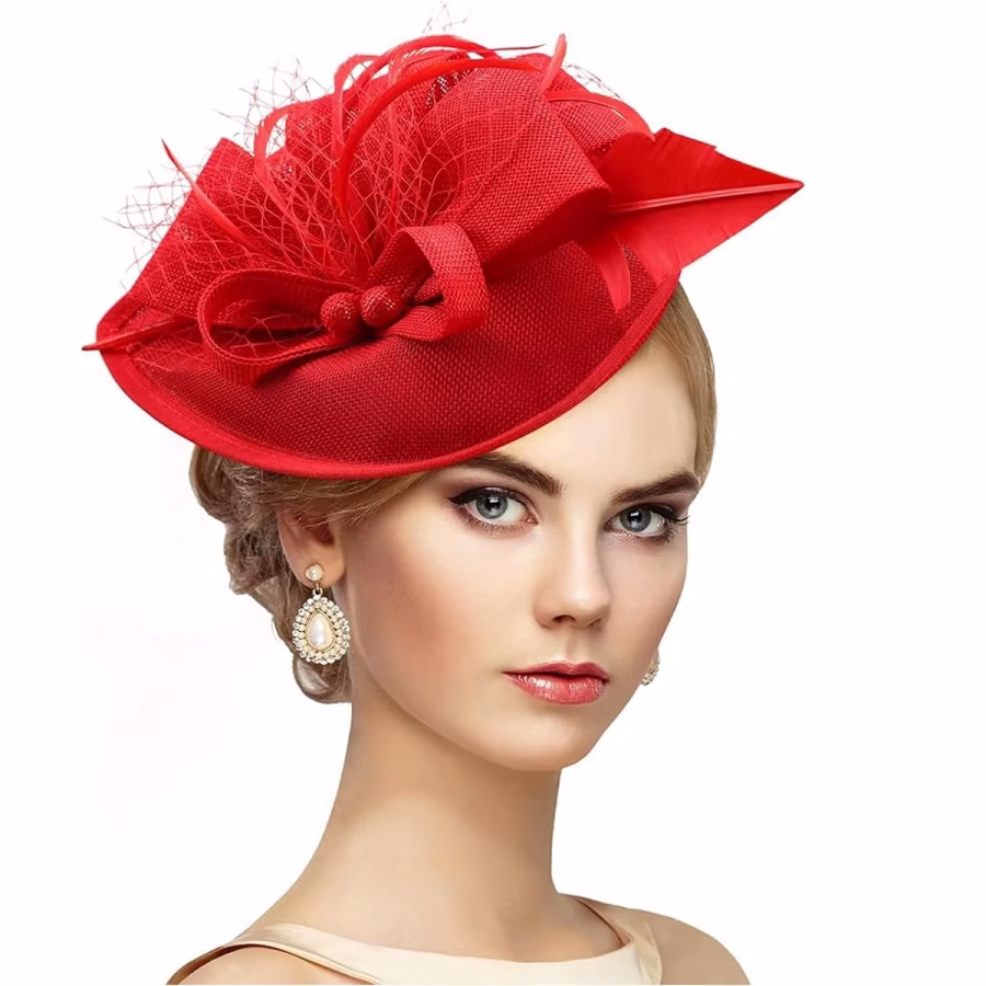 Chapeau Bibi Haut de Gamme rouge