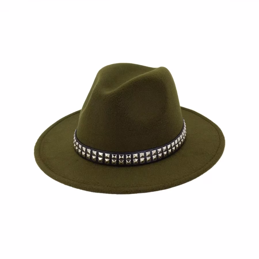 Chapeau Fedora Raffiné pour Femme vert