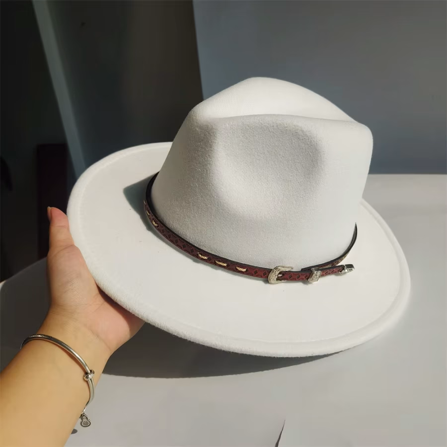 Fedora léger blanc