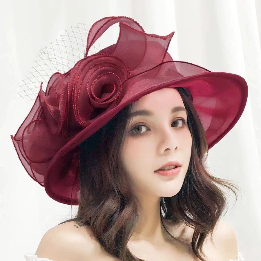 chapeau d'église en organza
