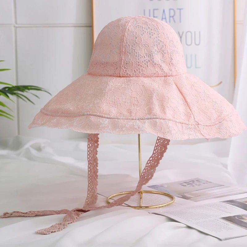 chapeau d'été chic en dentelle