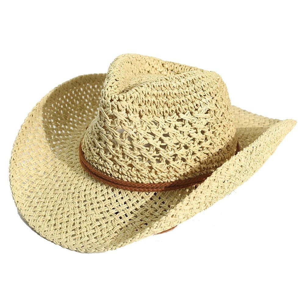 chapeau de cowboy paille naturel