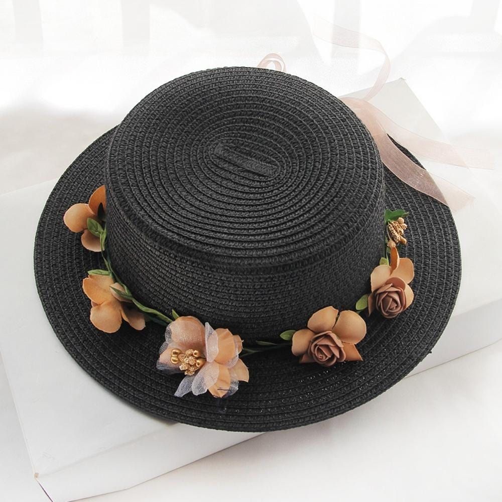 chapeau de jardin en paille champêtre