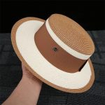 chapeau de paille bicolore