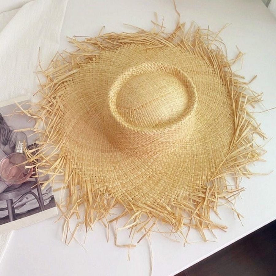 chapeau de paille style campagnard