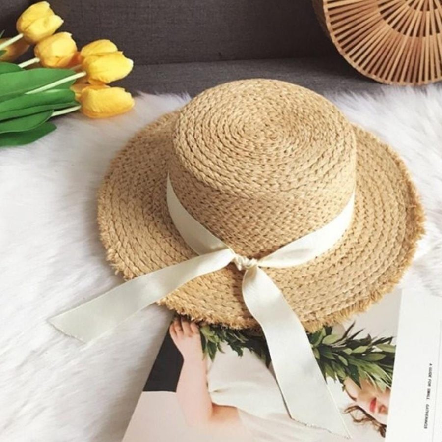 chapeau de plage en paille