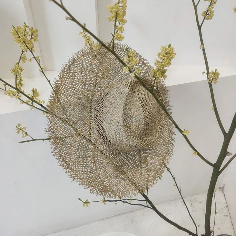 chapeau de plage en raphia