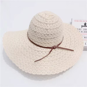 chapeau dentelle ivoire