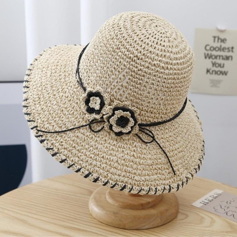 chapeau élégant champêtre ivoire