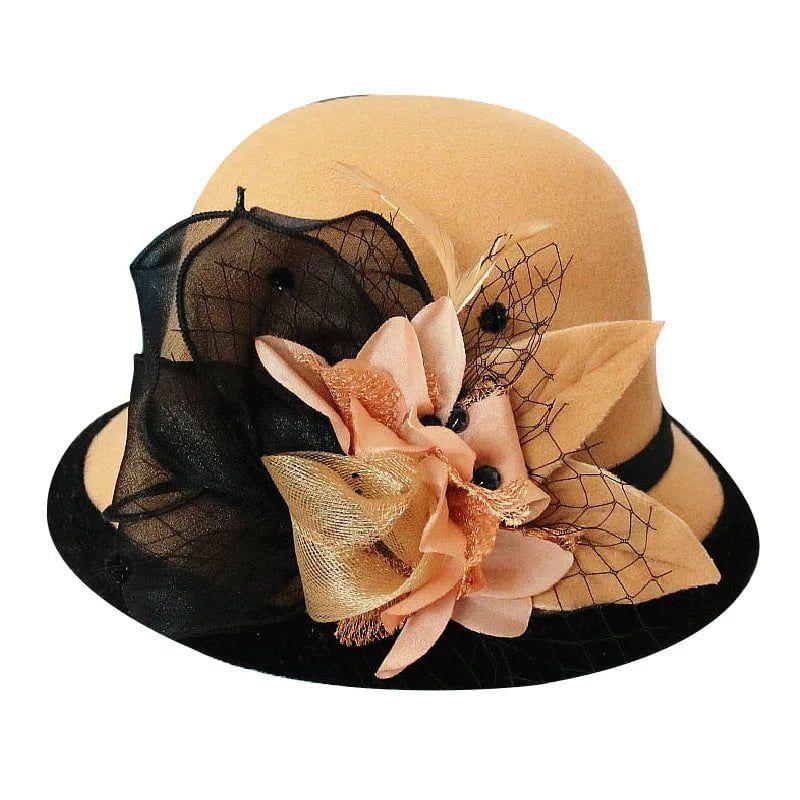 chapeau en laine style cloche