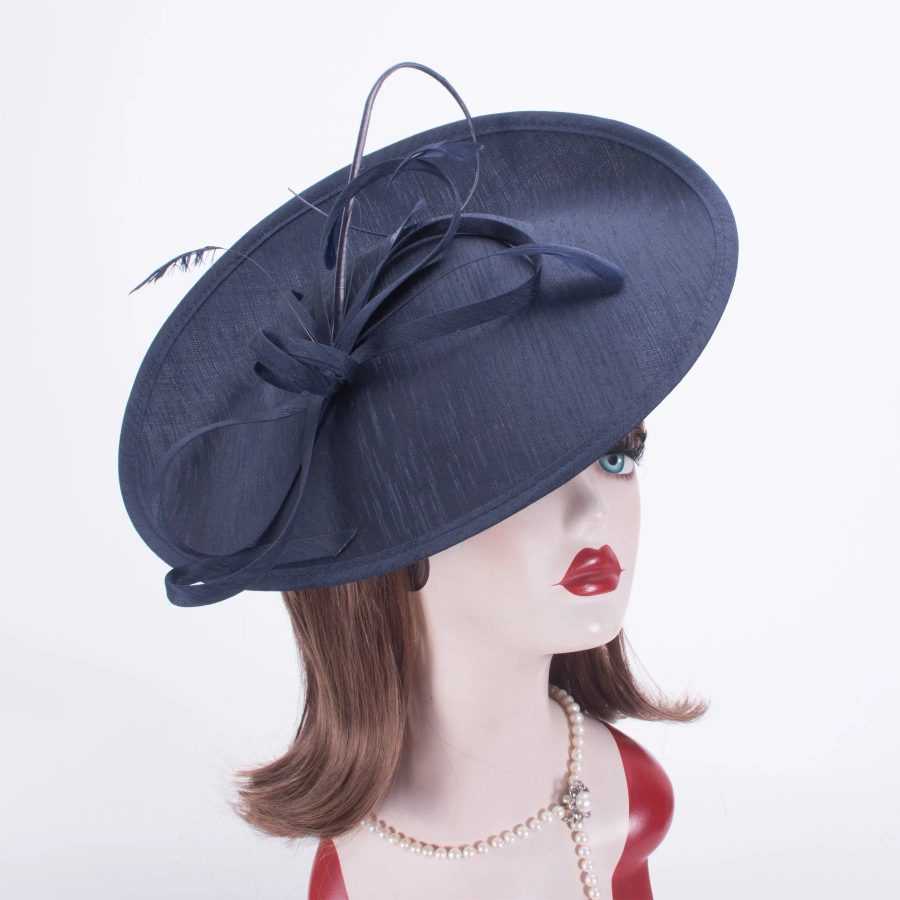 chapeau fascinator en lin