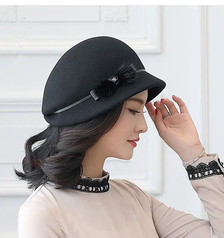 chapeau femme style fedora précieux