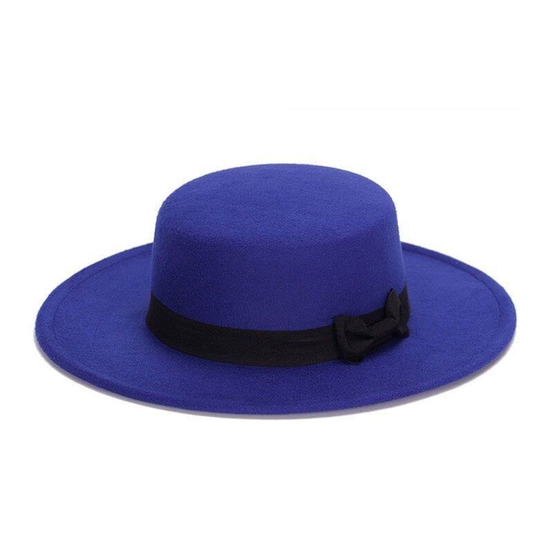 chapeau laine noir style fedora