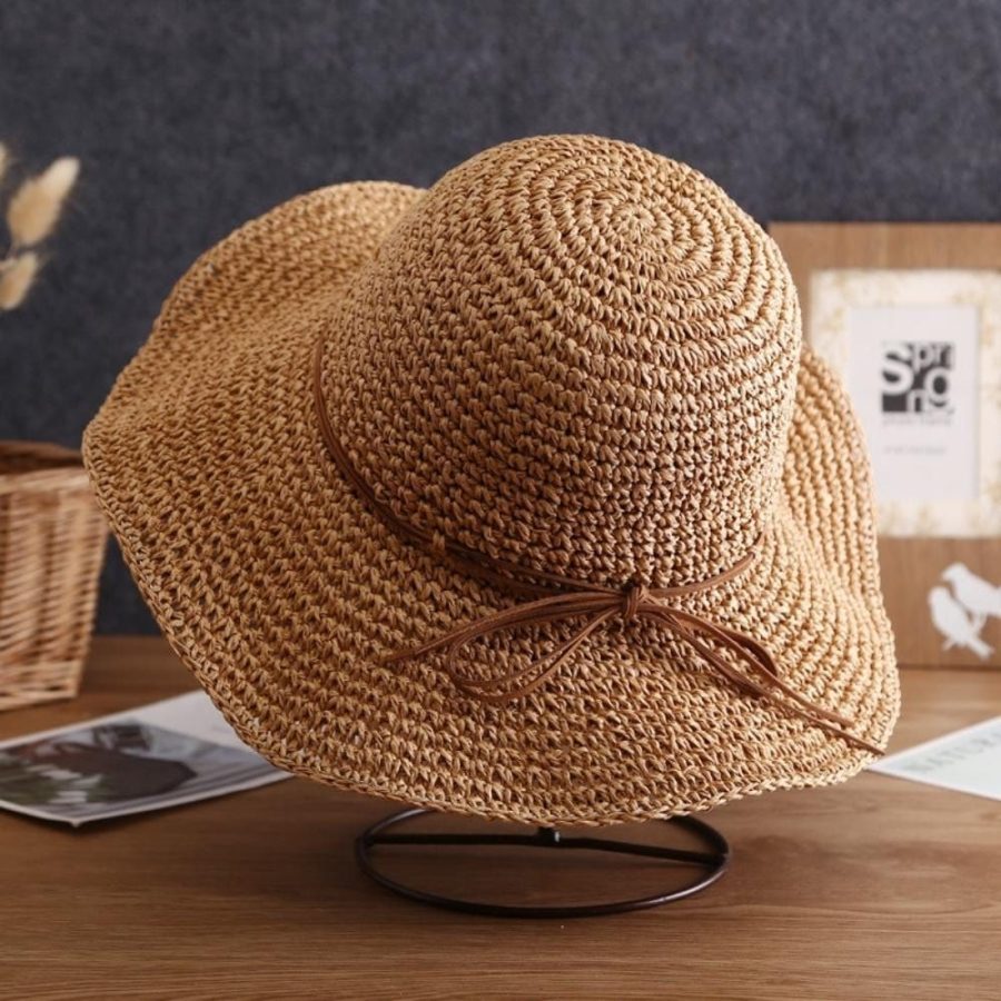 chapeau mou en paille