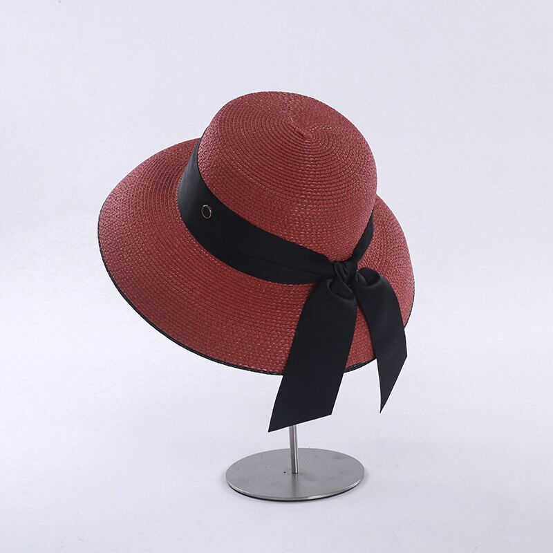 chapeau rétro en paille français