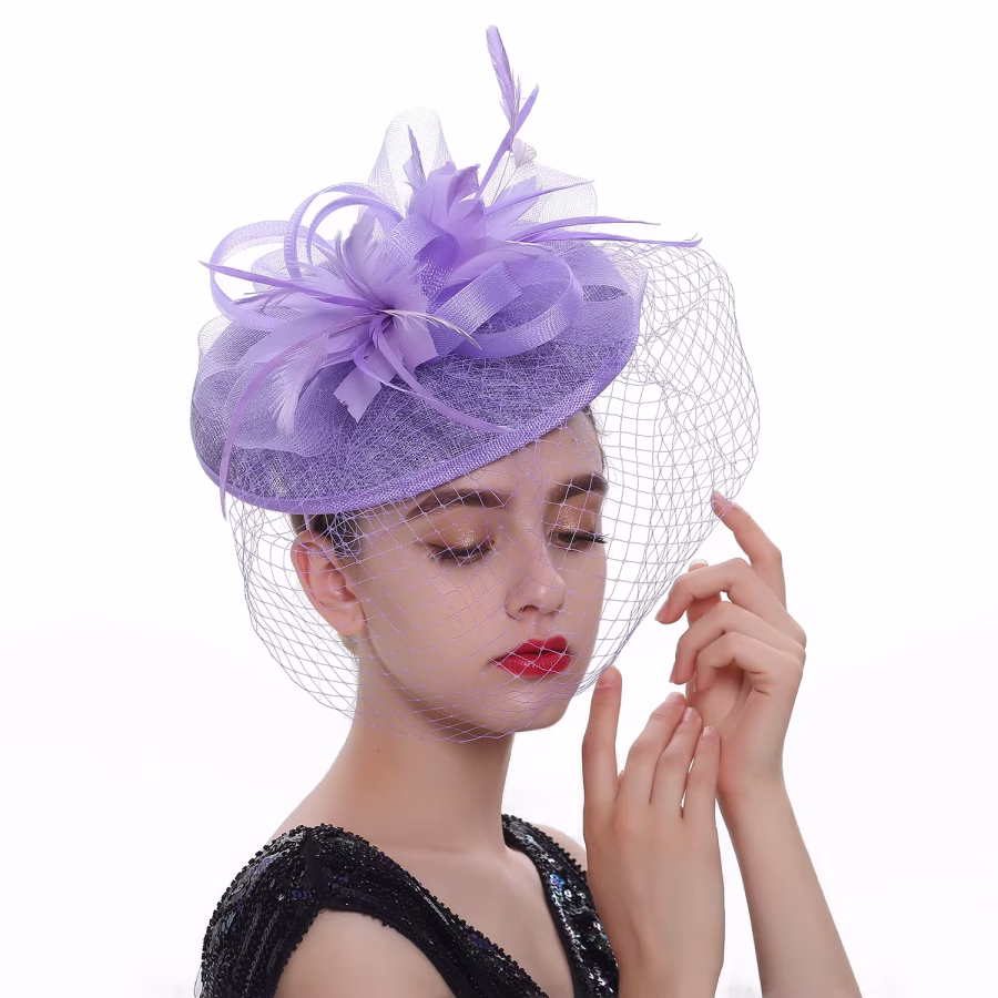 fascinator lavande