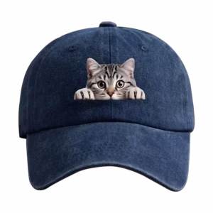 casquette chat bleu marine