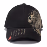 casquette dragon noire vue face