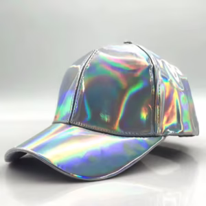 casquette holographique argent