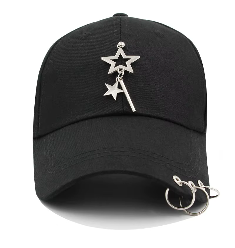 casquette piercing streetwear noir