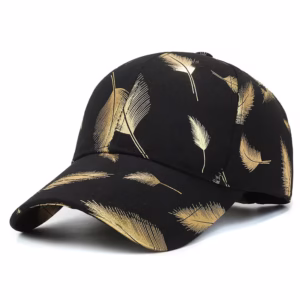 casquette plumes noire