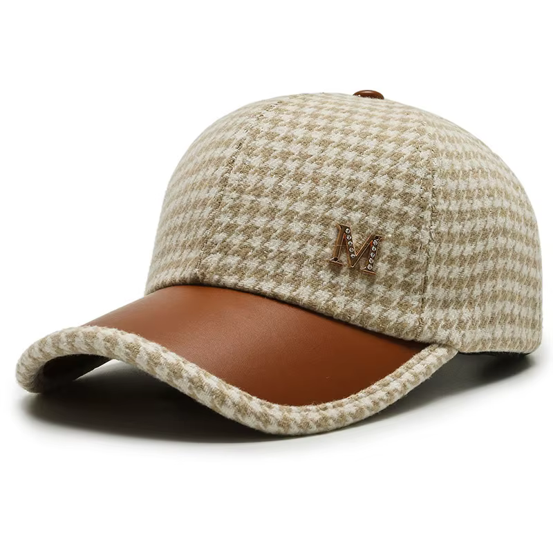 casquette vintage hiver beige