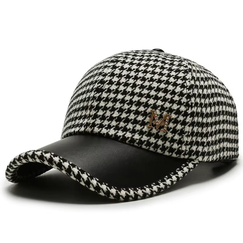 casquette vintage hiver noir